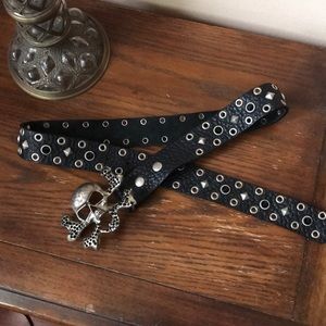 leatherock Accessories - Leather skull belt đź’€ leatherock Accessories - Leather skull belt đź’€